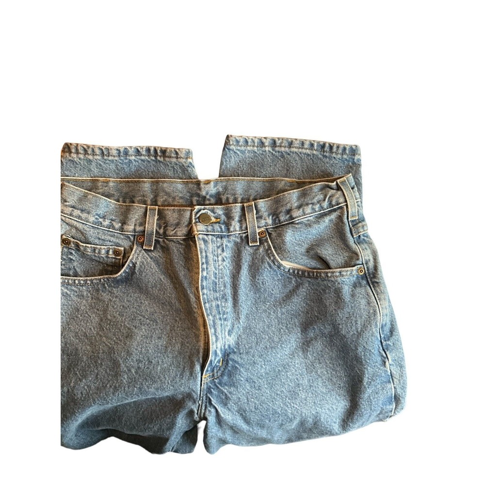 Carhartt Fit Straight Leg Blue Jeans Men's 35x30 Denim Pants